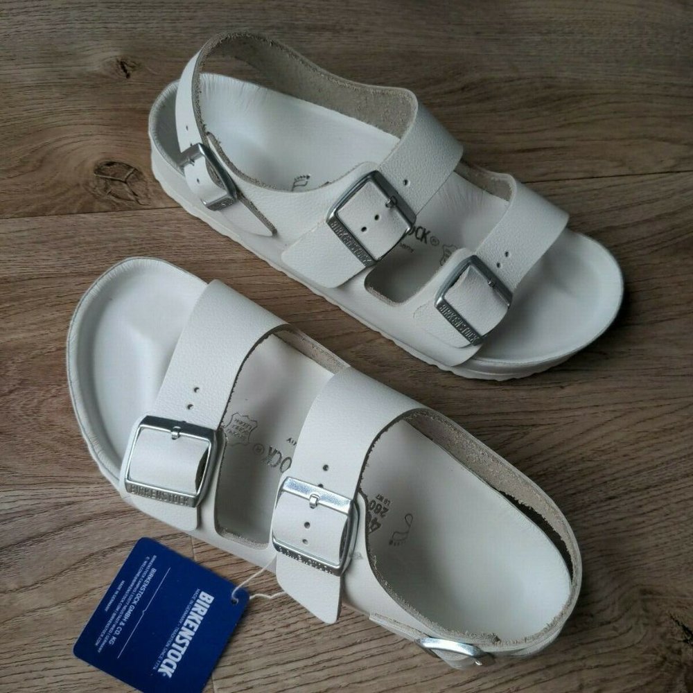 Birkenstock Milano Exquisite Leather Sandals - Picture 11 of 12